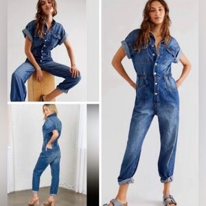 NWT Free People Short Sleeve Jumpsuit